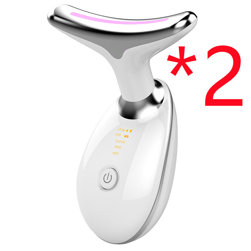 EMS Thermal Neck Lifter: Electric Microcurrent & LED Photon Anti-Wrinkle Beauty Device