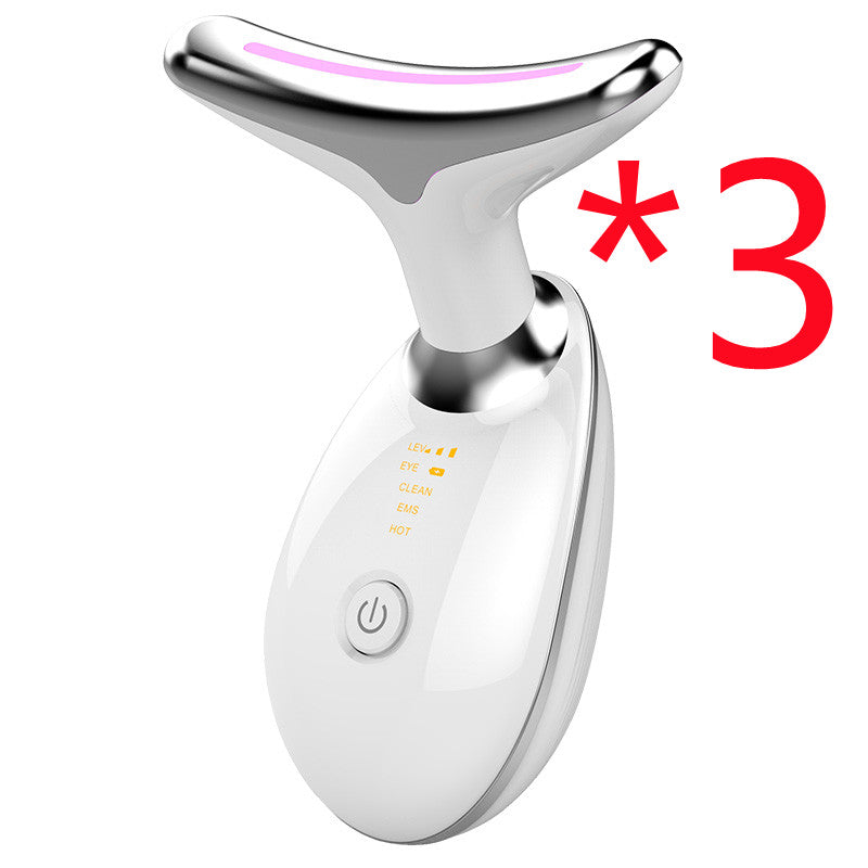 EMS Thermal Neck Lifter: Electric Microcurrent & LED Photon Anti-Wrinkle Beauty Device